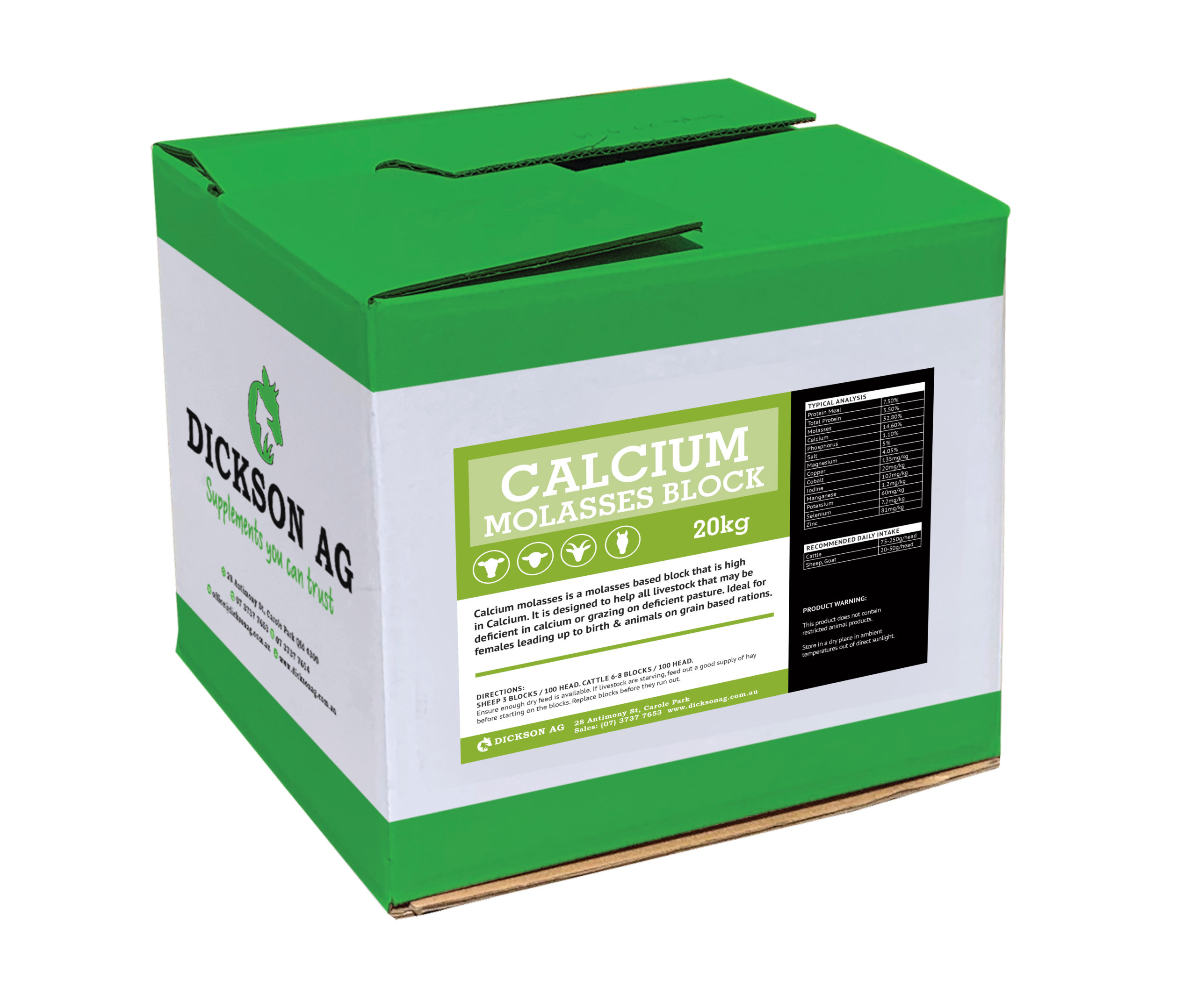 Calcium Molasses 20KG Box