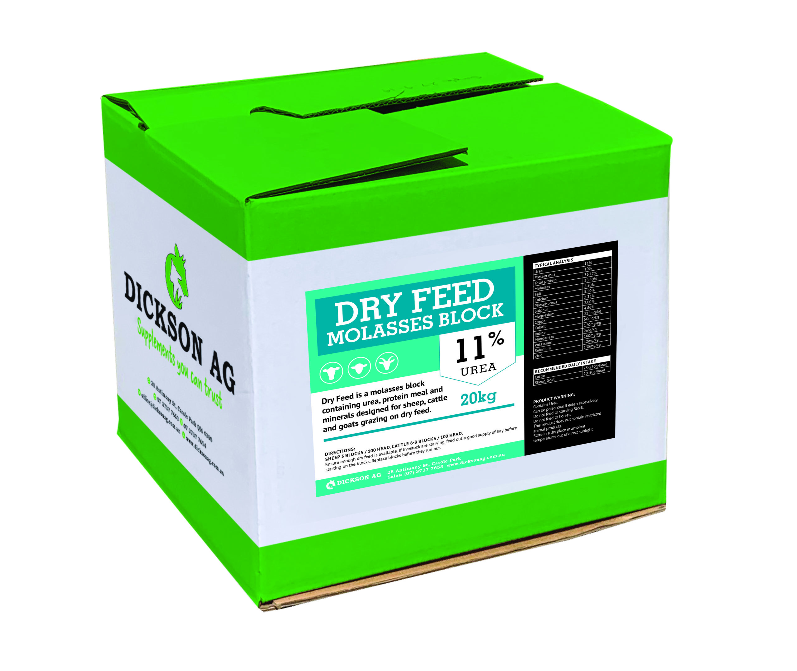 Dry Feed 11% Urea 20Kg Box